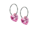 Rose Heart Earrings - 10mm Rose Heart Earrings - 10mm