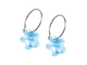 Aquamarine Flower Earrings - 12mm Aquamarine Flower Earrings - 12mm