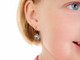 Aquamarine Flower Earrings - 12mm Aquamarine Flower Earrings - 12mm