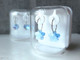 Aquamarine Flower Earrings - 12mm Aquamarine Flower Earrings - 12mm