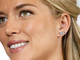 Silver Titanium Tiffany White Stud Earrings - 4mm Silver Titanium Tiffany White Stud Earrings - 4mm