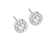 Silver Brilliance Halo White Pearl Stud Earrings - 6mm Silver Brilliance Halo White Pearl Stud Earrings - 6mm