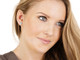 Silver Titanium Brilliance Puck Crystal Stud Earrings - 8mm Silver Titanium Brilliance Puck Crystal Stud Earrings - 8mm