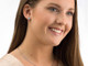 Silver Titanium Brilliance Puck Crystal Stud Earrings - 8mm Silver Titanium Brilliance Puck Crystal Stud Earrings - 8mm