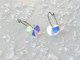 Rainbow Heart - Natural Titanium Ear Ring - 10 mm