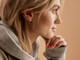 Gold Titanium Hoop Earrings - 35 mm