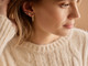 Gold Titanium Brilliance Vertical Bar Earrings - 20 mm Gold Titanium Brilliance Vertical Bar Earrings - 20 mm