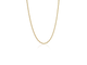Gold Micro Curb Link Necklace - 48-52 cm