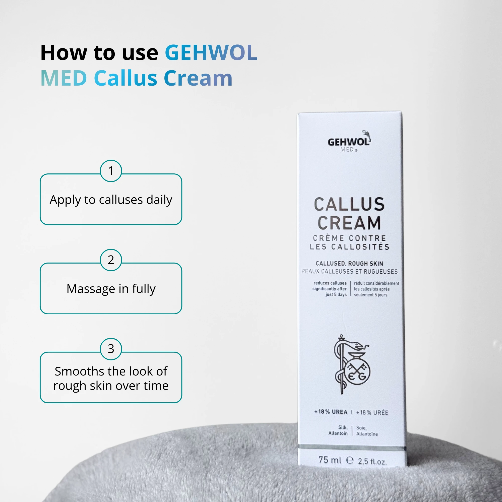 How to use GEHWOL MED Callus Cream