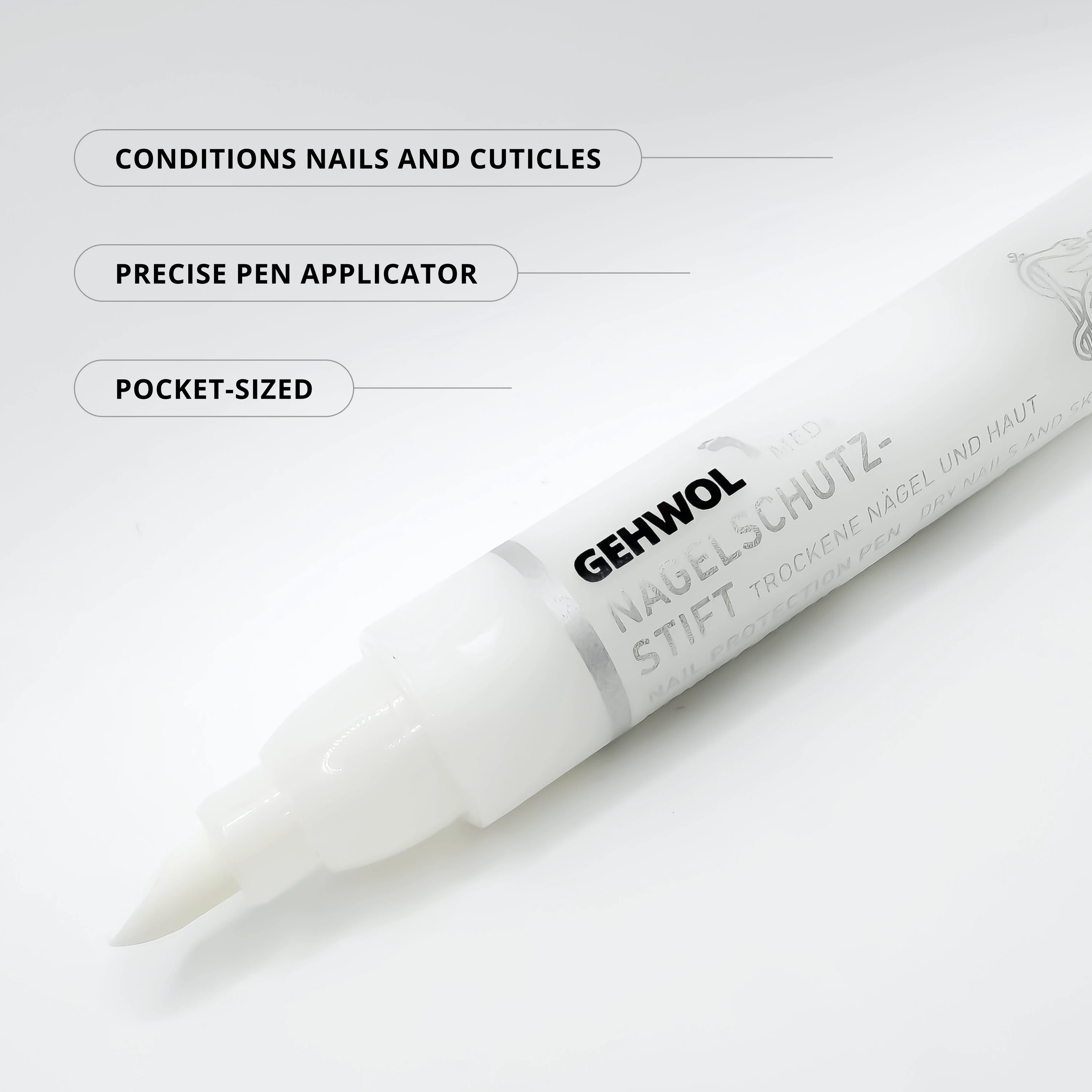 Avantages du stylo protecteur pour ongles GEHWOL MED