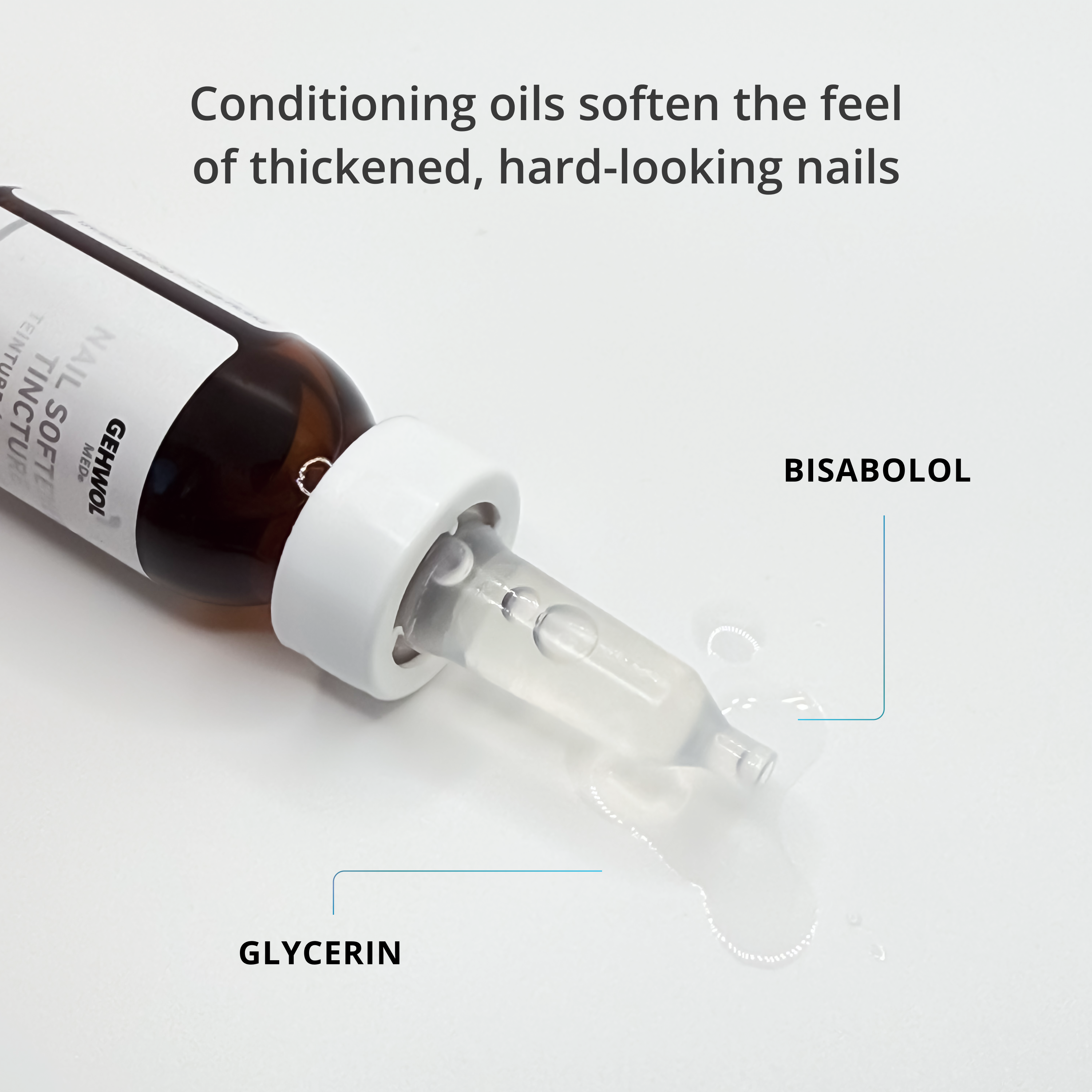 Ingrédients de la teinture adoucissante pour ongles GEHWOL MED