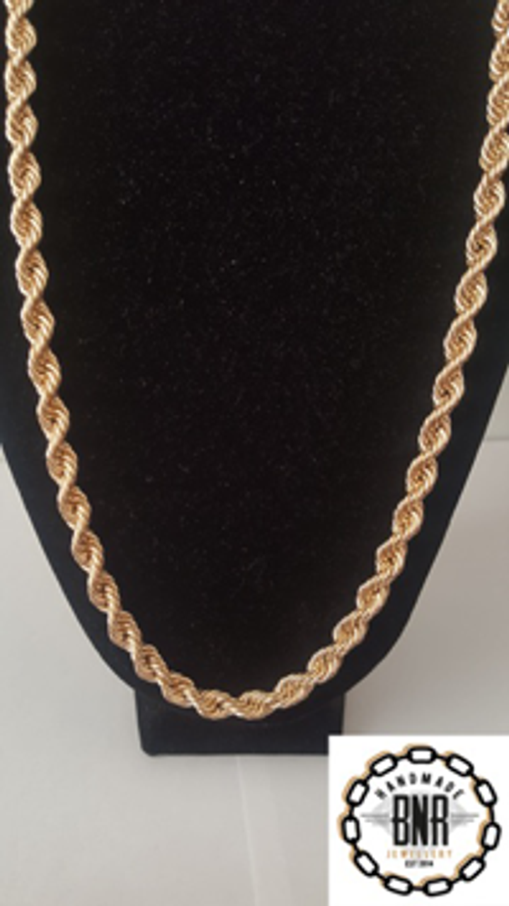 mens 9 carat gold necklace