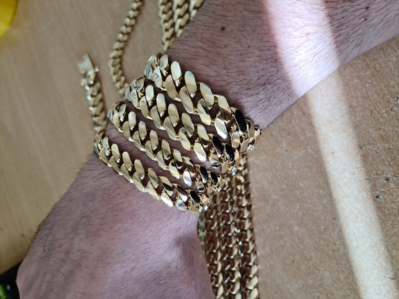 Two tone store cuban link bracelet