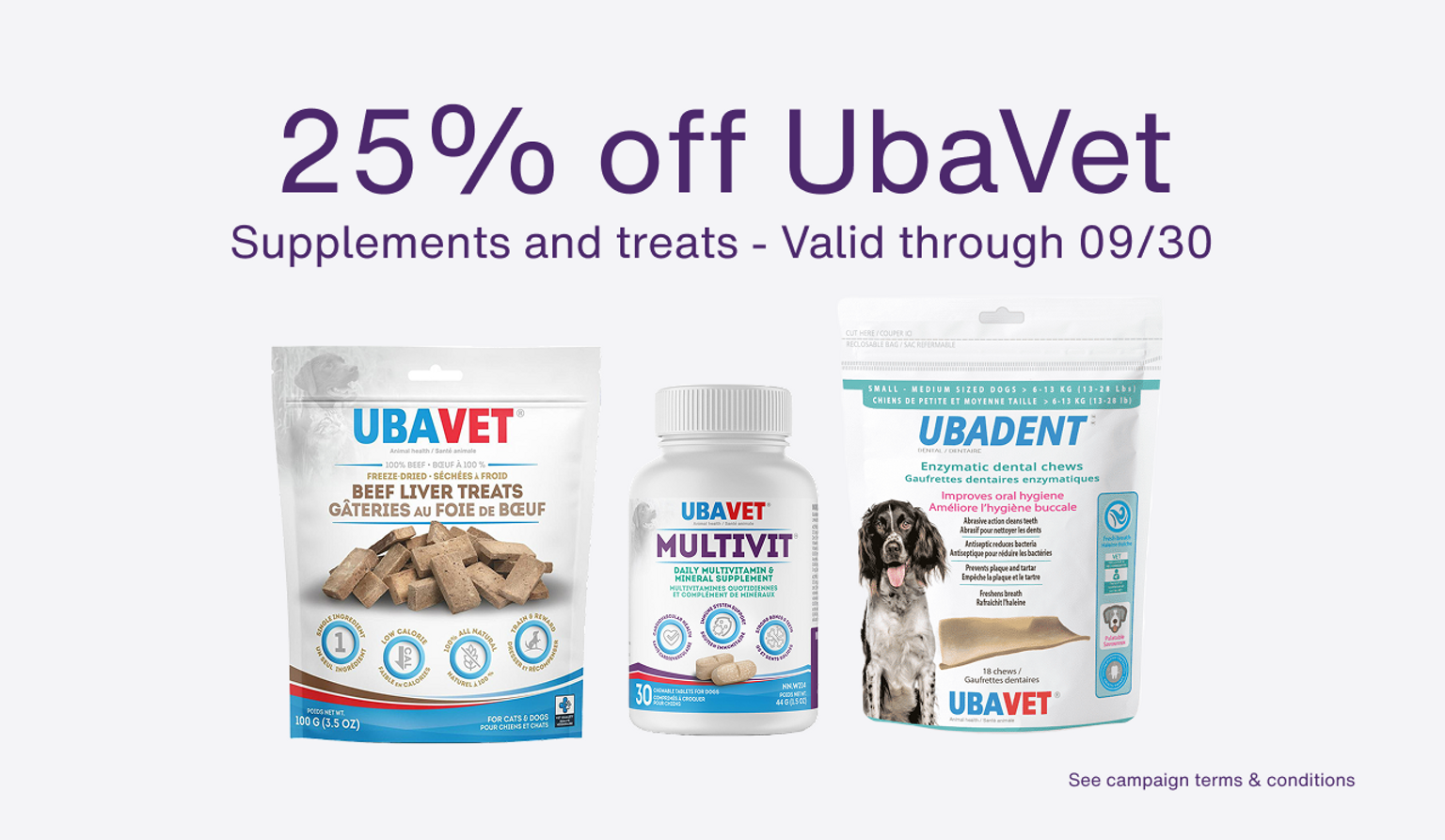 25% off UbaVet products 