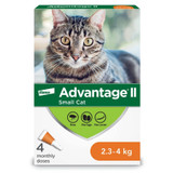 Advantage®II  for Small Cats - 4 /pack