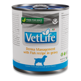 VetLife Adult Derma Management with Fish in Gravy Canine Wet Food