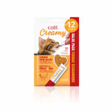 Catit Creamy Lickable Cat Treat - Chicken & Liver Recipe - 12 Pack