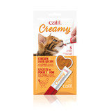 Catit Creamy Lickable Cat Treat - Chicken & Liver Recipe - 5 Pack
