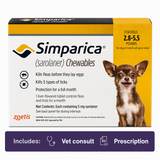 Simparica Dog Gold 1.3-2.5kg - 6 Tablets
