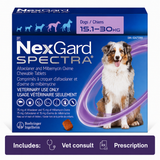 NexGard SPECTRA for Dogs 15.1-30.0 kg Purple