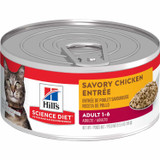 Science Diet Adult Canned Cat Food, Savory Chicken Entrée