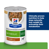 Prescription Diet Metabolic + Mobility, Weight + Joint Care Vegetable & Tuna Stew Canned Dog Food - 12 pack