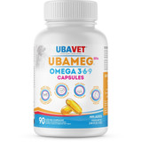 Ubameg EFA Omega-3-6-9 1200 mg Capsules for Dogs & Cats - 90 Capsules