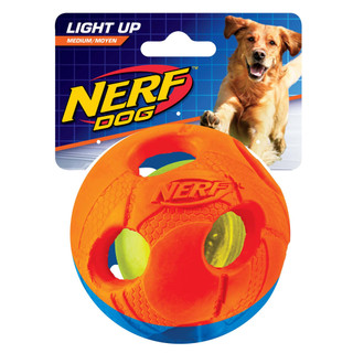 Nerf Dog Toy - Light Up LED Bash Ball