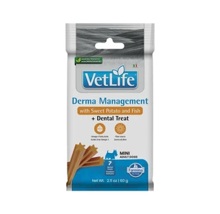 VetLife Derma Management Adult Canine Mini Treat - Sweet Potato and Fish