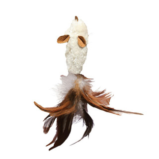 Refillables Catnip Toy for Cats - Feather Mouse