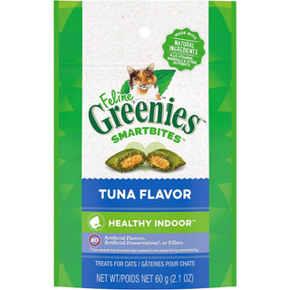 Feline Greenies Smartbites Cat Treats - Healthy Indoor - Tuna Flavour