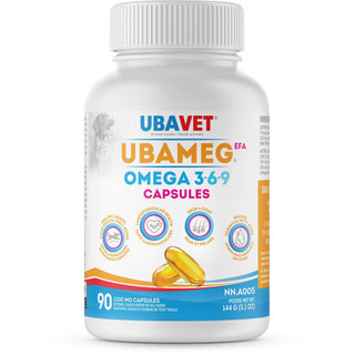 Ubameg EFA Omega-3-6-9 1200 mg Capsules for Dogs & Cats