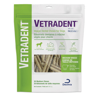 Vetradent Veggie Dental Chews for Dogs - Medium Chews