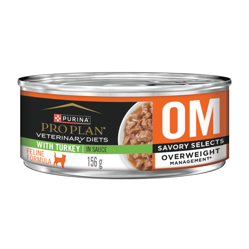 Veterinary Diets® OM Overweight Management® Savory Selects with Turkey, Wet Cat Food Formula