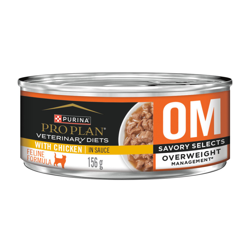 Veterinary Diets® OM Overweight Management® Savory Selects with Chicken, Wet Cat Food Formula