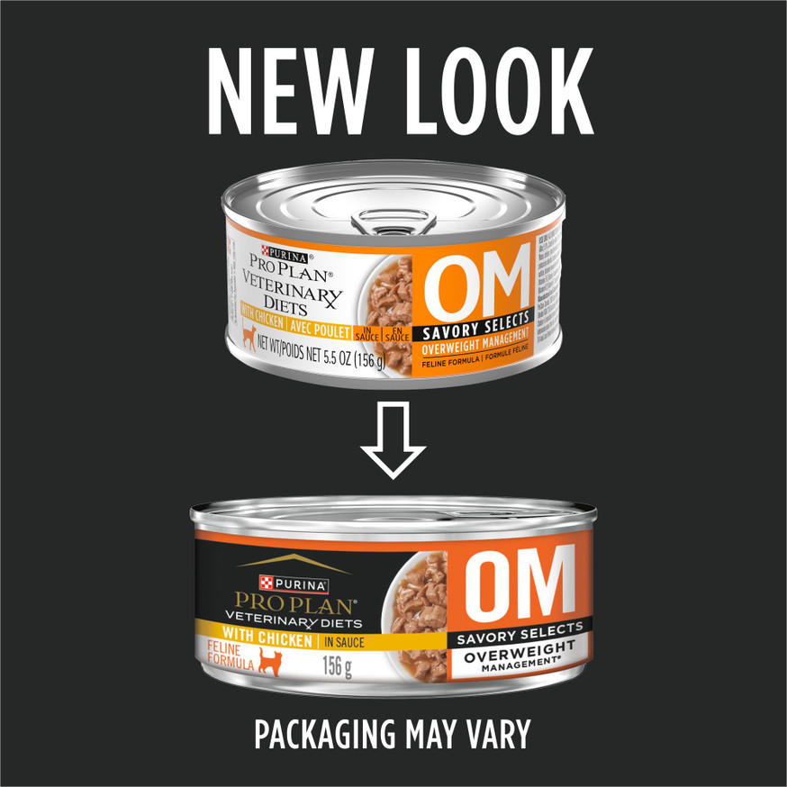 Veterinary Diets® OM Overweight Management® Savory Selects with Chicken, Wet Cat Food Formula