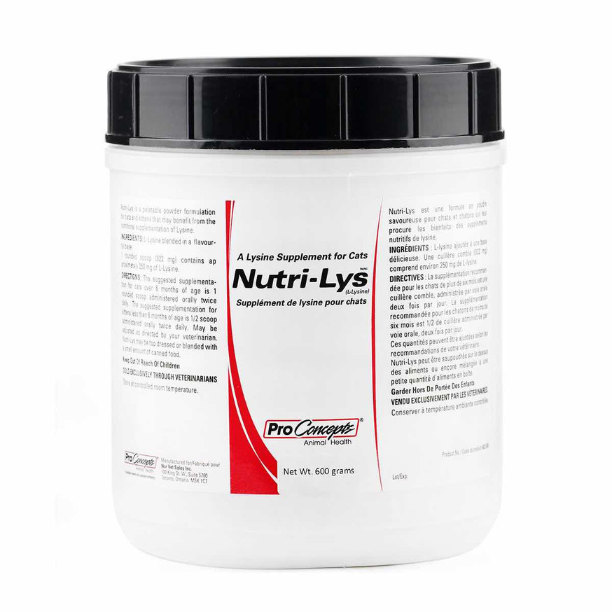 Nutri-Lys (L-Lysine) for Cats - Powder - 600 g