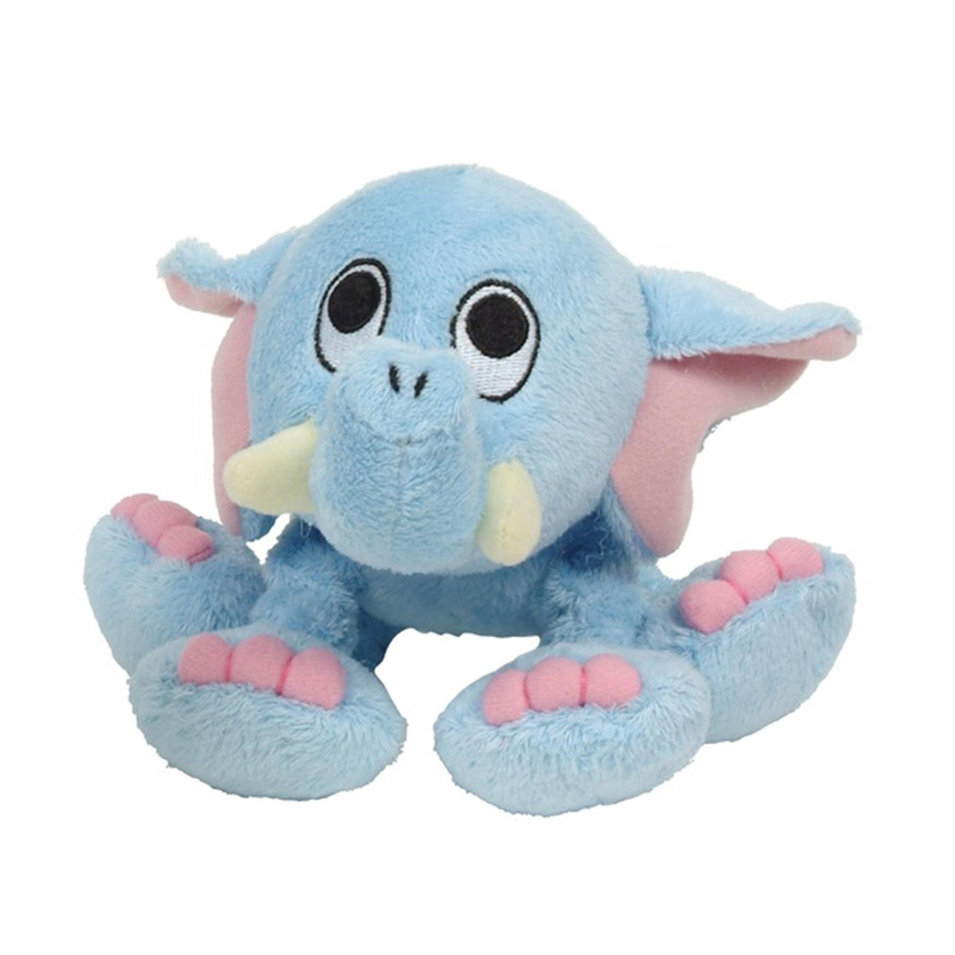 Dogit Puppy Luvz Plush Dog Toy with Squeaker - Blue Elephant