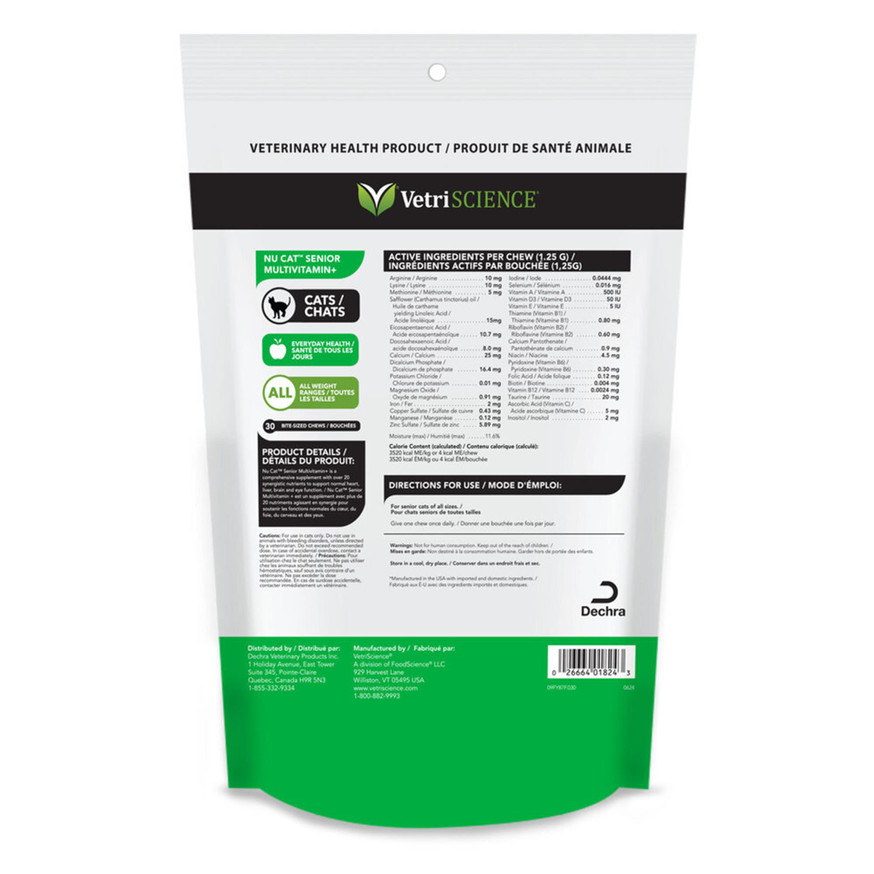 NU CAT Senior Multivitamin+ Chews