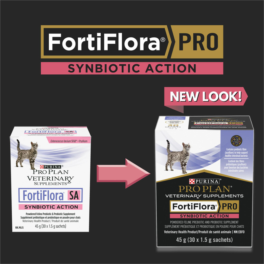 Veterinary Supplements® FortiFlora PRO Synbiotic Action™ Powdered Probiotic & Probiotic Supplement