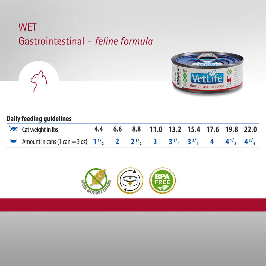 VetLife Adult GI Feline Wet Food
