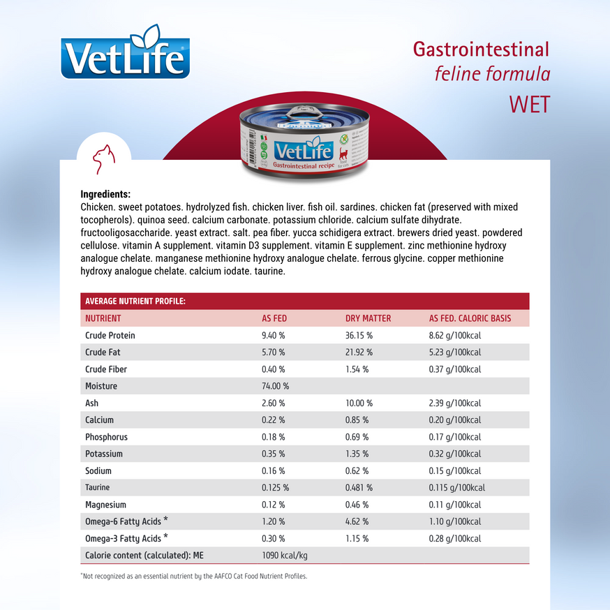 VetLife Adult GI Feline Wet Food