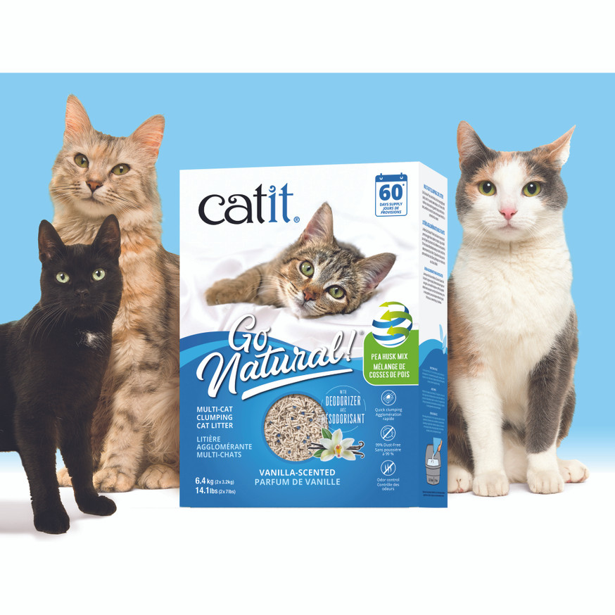 Catit Go Natural! Multi-Cat Clumping Cat Litter - Vanilla Scented