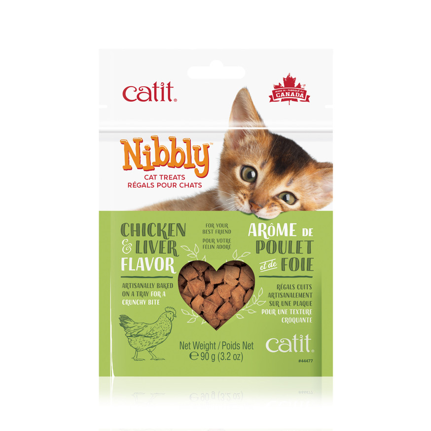 Catit Nibbly Cat Treats - Chicken & Liver Flavour - 90 g