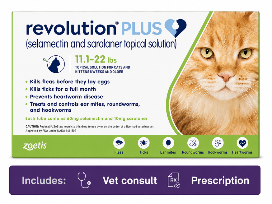 Revolution PLUS Cat Green 5.1-10.0kg - 6 Doses