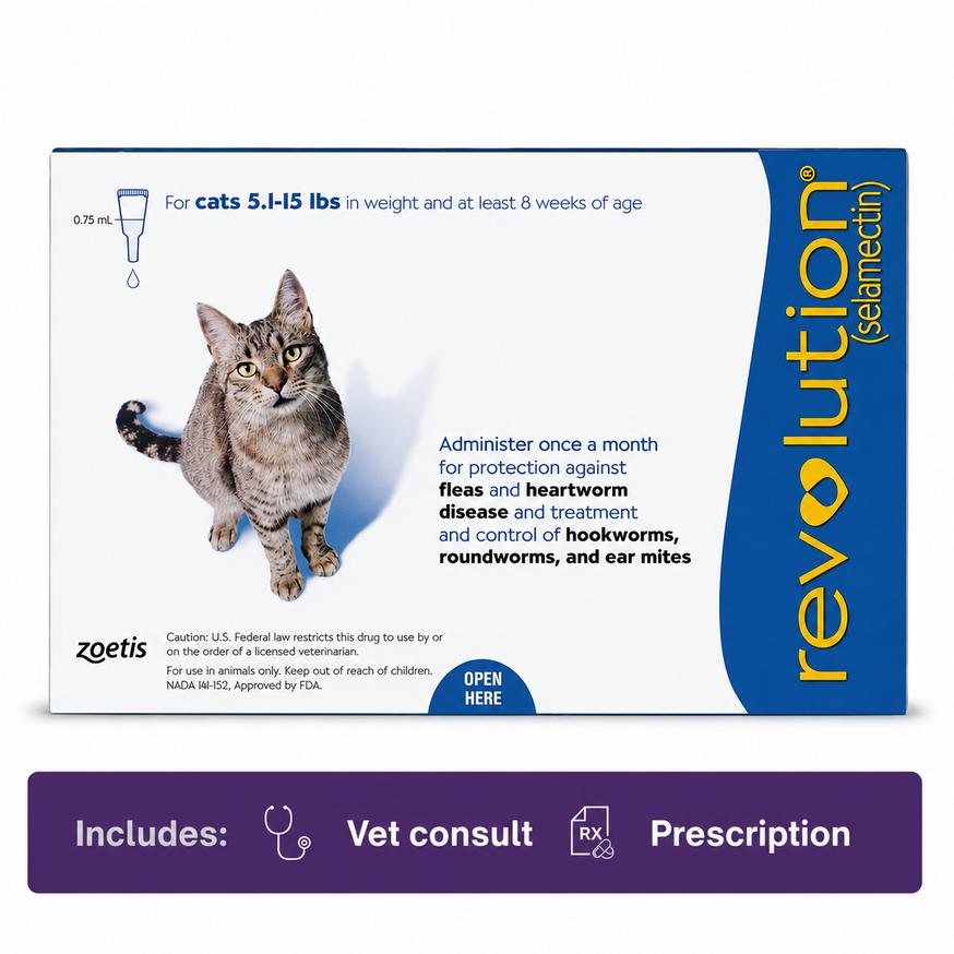 Revolution Cat Blue 2.6-7.5kg - 6 Doses