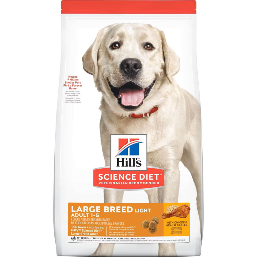 Science Diet Adult Light Large Breed Dry Dog Food, Chicken Meal & Barley