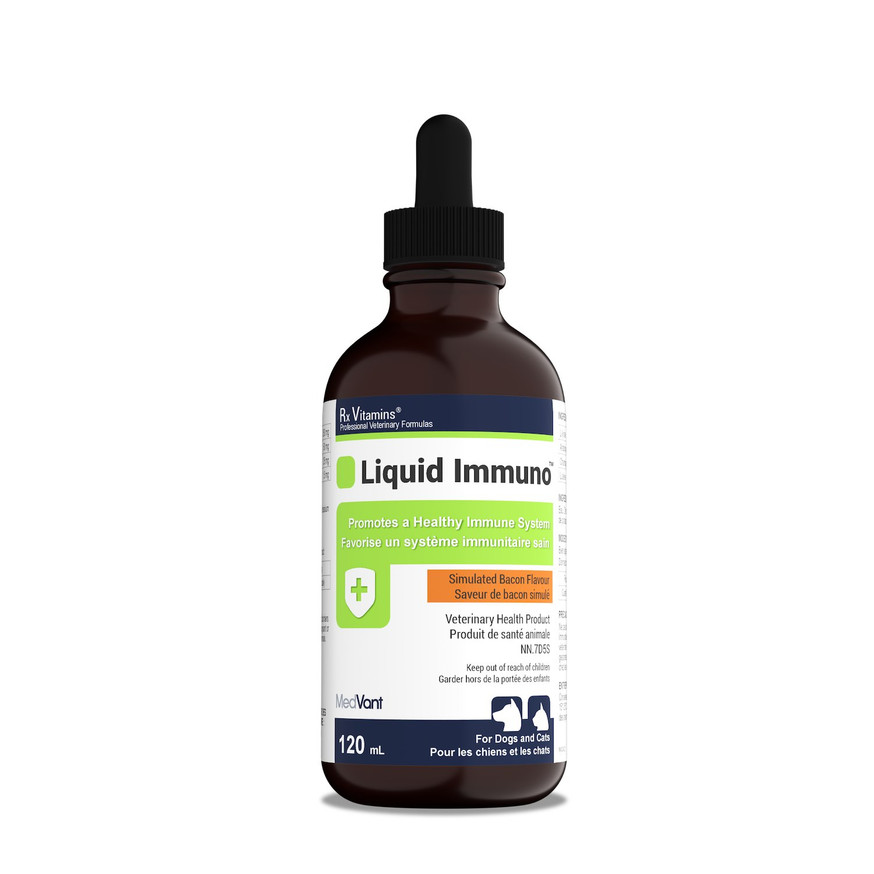 Rx Vitamins Immuno Support Liquid - 120 ml - Bacon Flavour