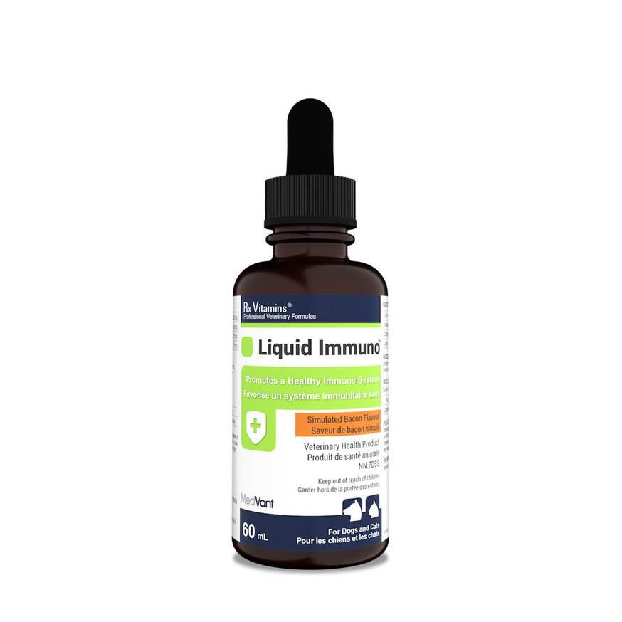 Rx Vitamins Immuno Support Liquid - 60 ml - Bacon Flavour