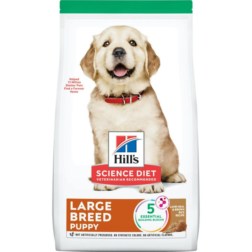 Science Diet Puppy Large Breed Dry Dog Food, Lamb Meal & Brown Rice Recipe